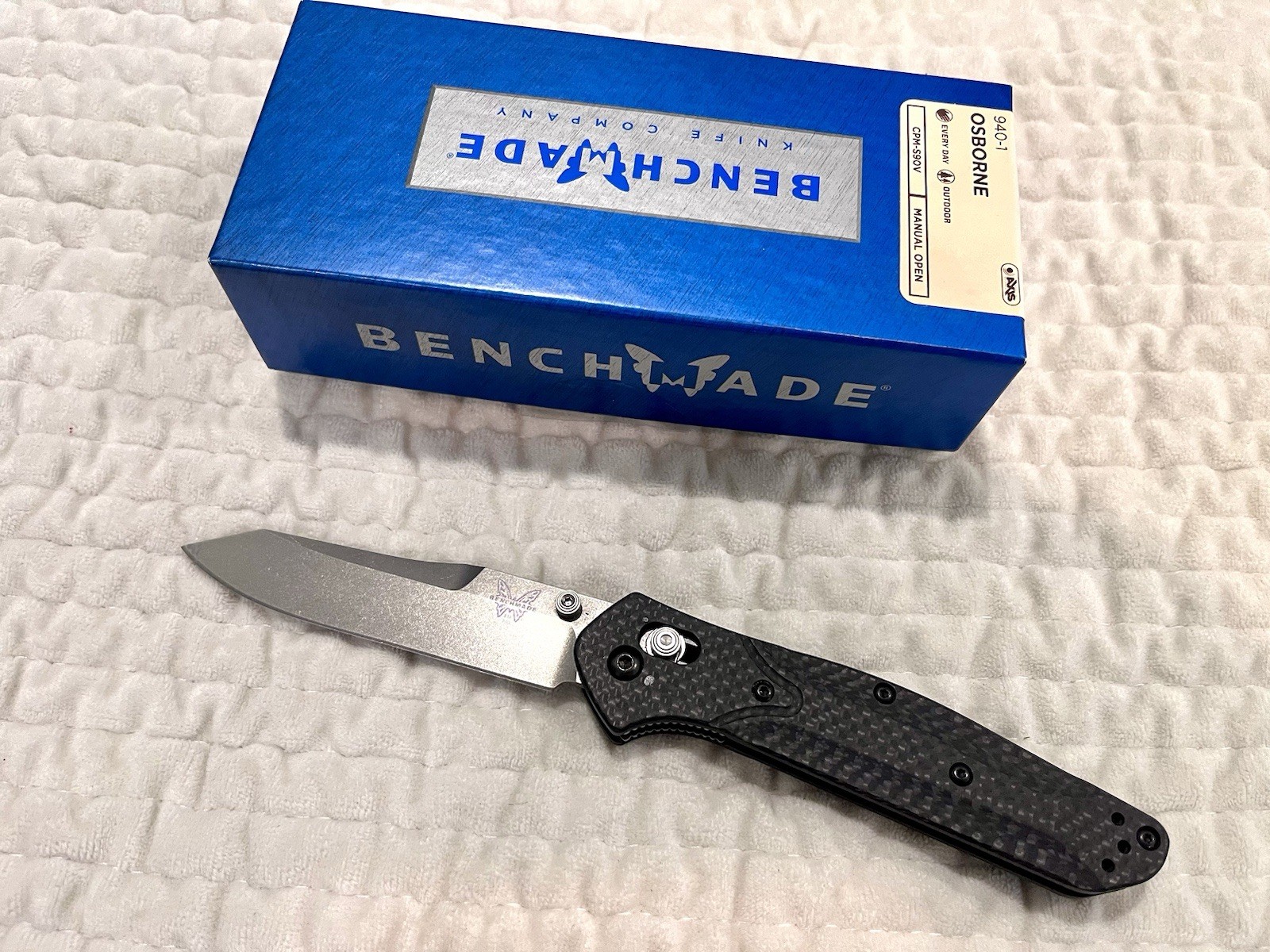 Benchmade 940-1 Osborne Reverse Tanto, Steel Pocketknife