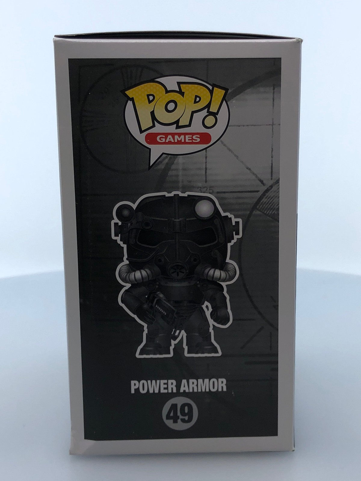 Funko POP! Fallout Power Armor Black & White #49 EB Games Exclusive NOT MINT