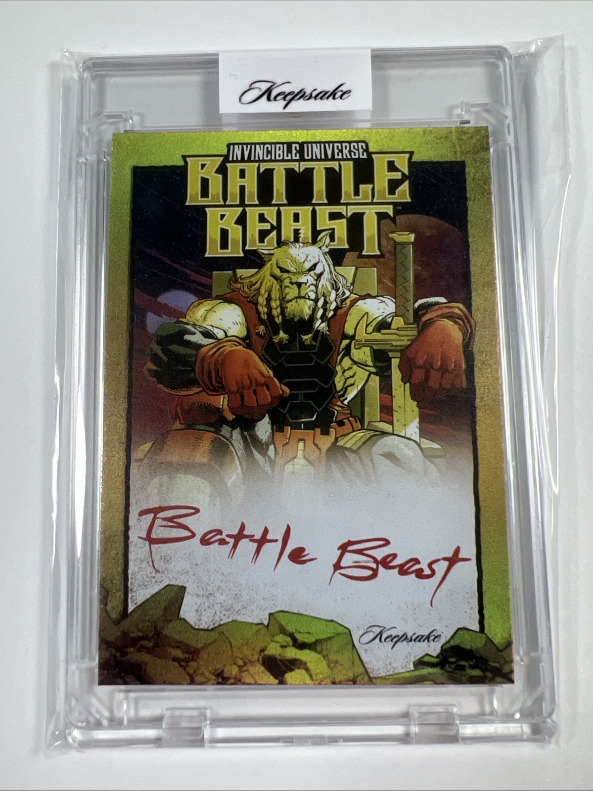 Keepsake Invincible Battle Beast Signagraph #1- Hand Numbered 3/10