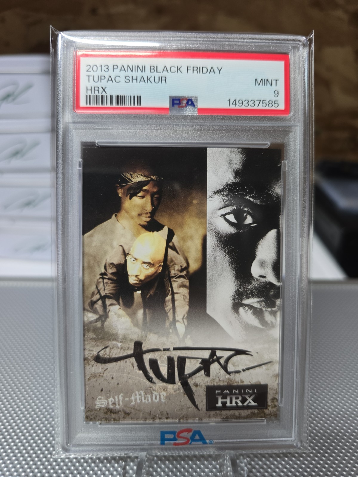 2013 Panini Black Friday Tupac 2pac HRX Trading Card PSA 9 MINT