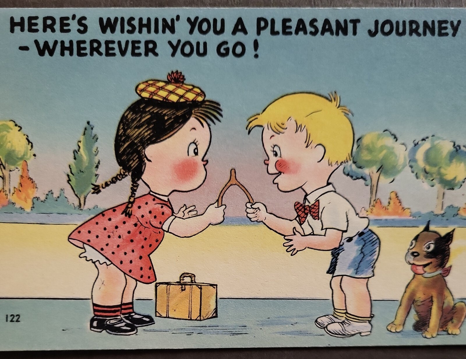 VTG POSTCARD Linen Era Comedy Satire Funny Colourpicture Publications MASS USA