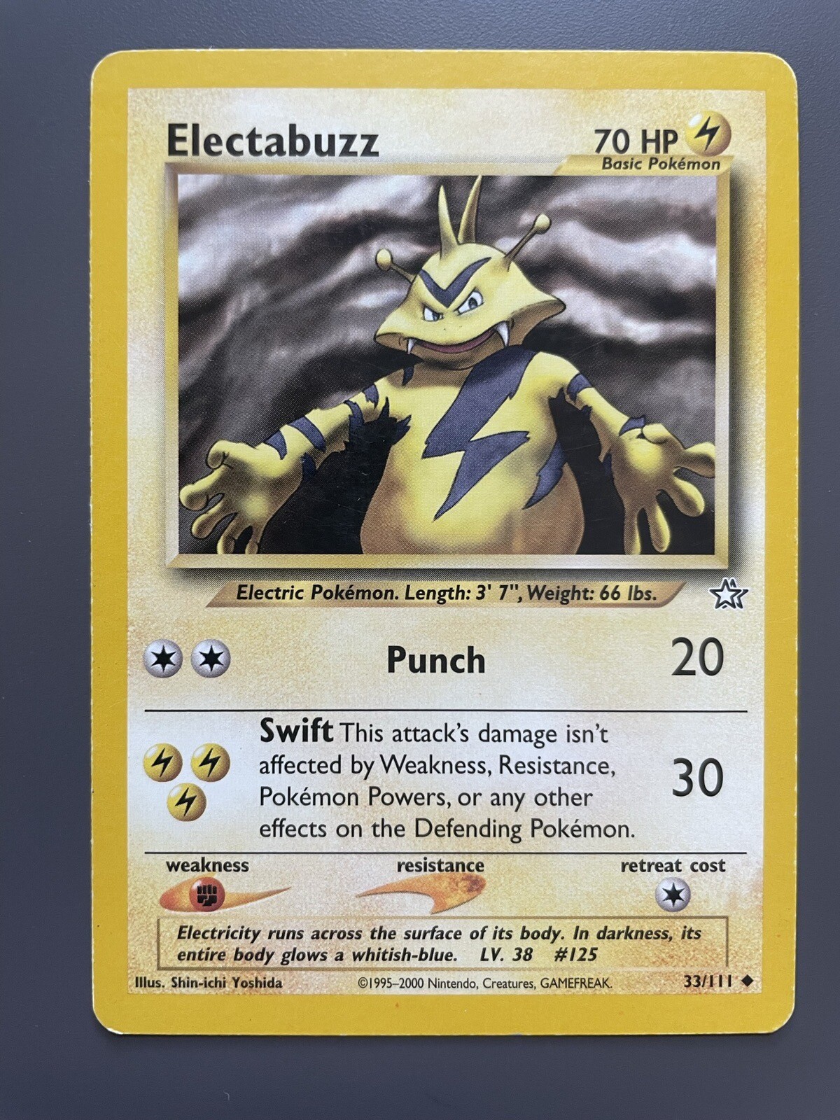 Pokémon Electabuzz 33/111 Neo Genesis Unlimited WOTC Pokemon