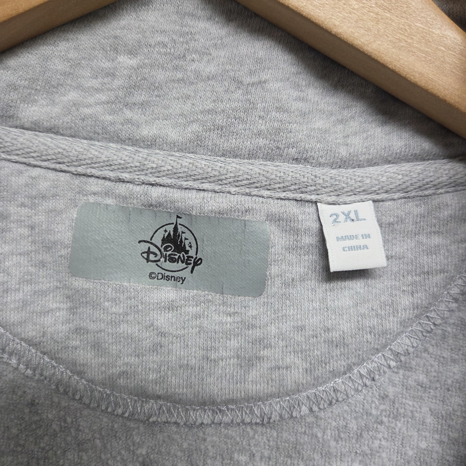Disney Parks Pullover Womens 2XL Gray Animal Kingdom Lodge 1/4 Zip Sweatshirt