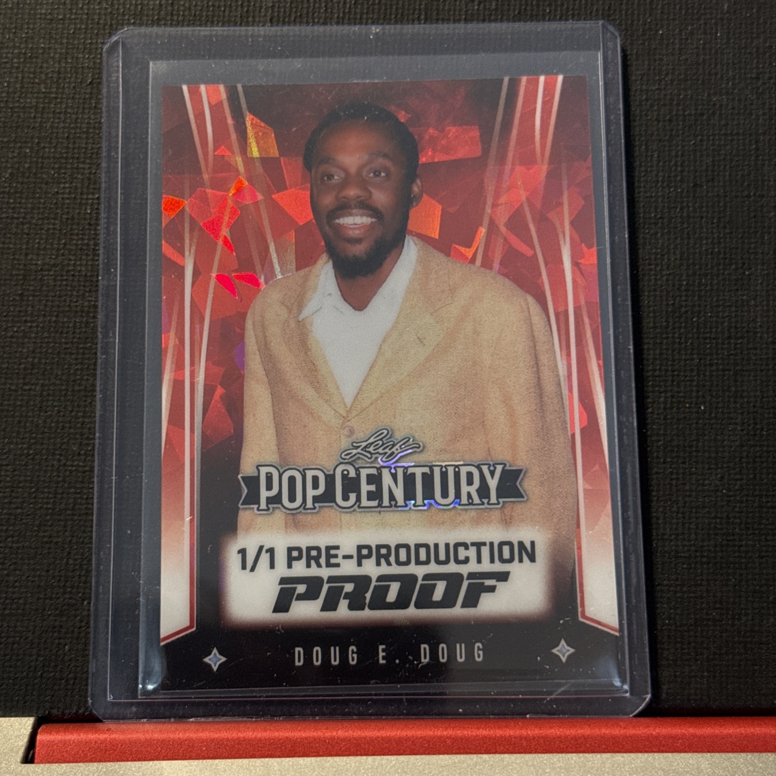 2025 Leaf Pop Century Pre Production Proof Doug E. Doug Red Cracked Ice 1/1