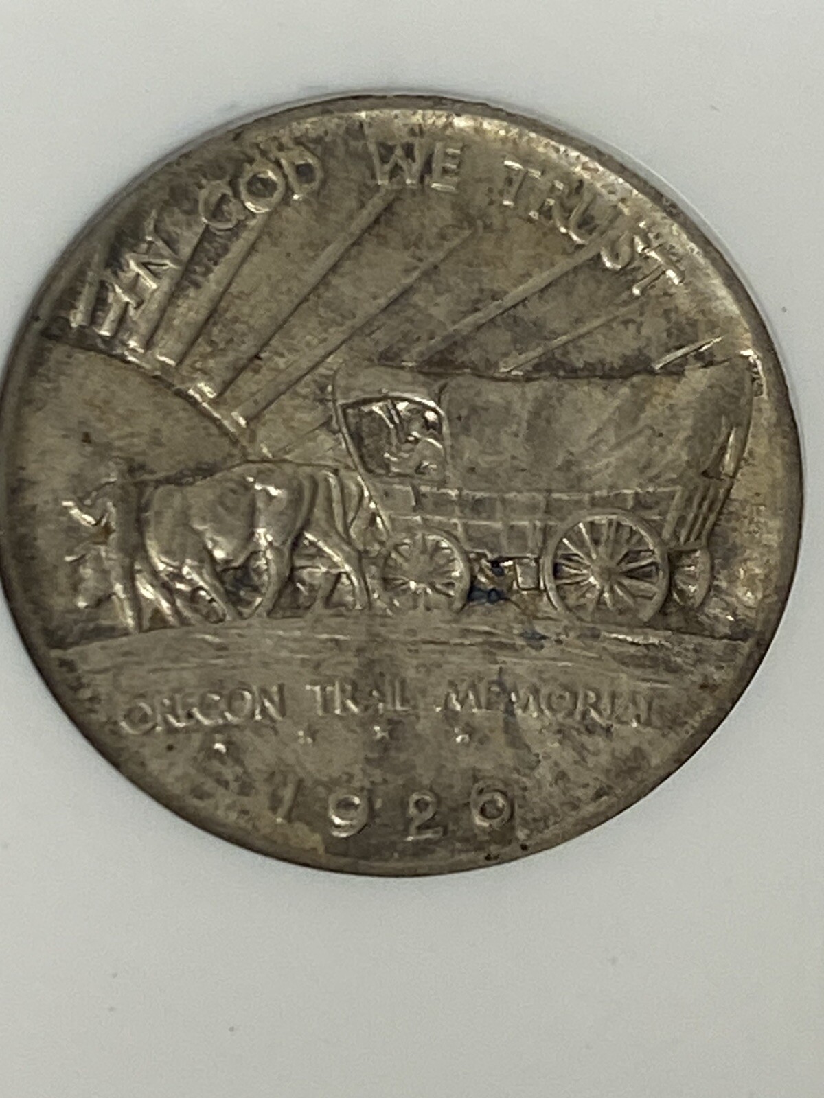 1926 S 50c Oregon Trail Silver Commemorative ~
