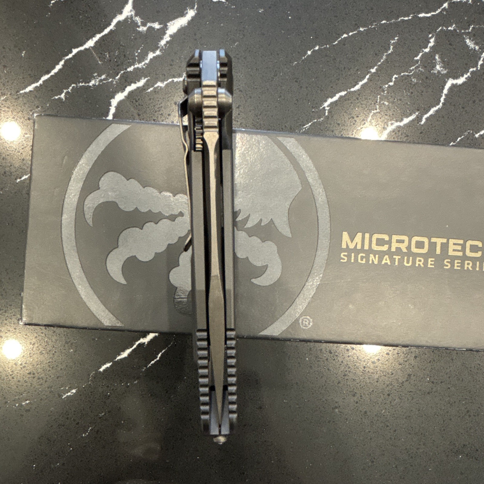 Microtech Socom Elite S/E shadow DLC Manual Folding Pocketknife