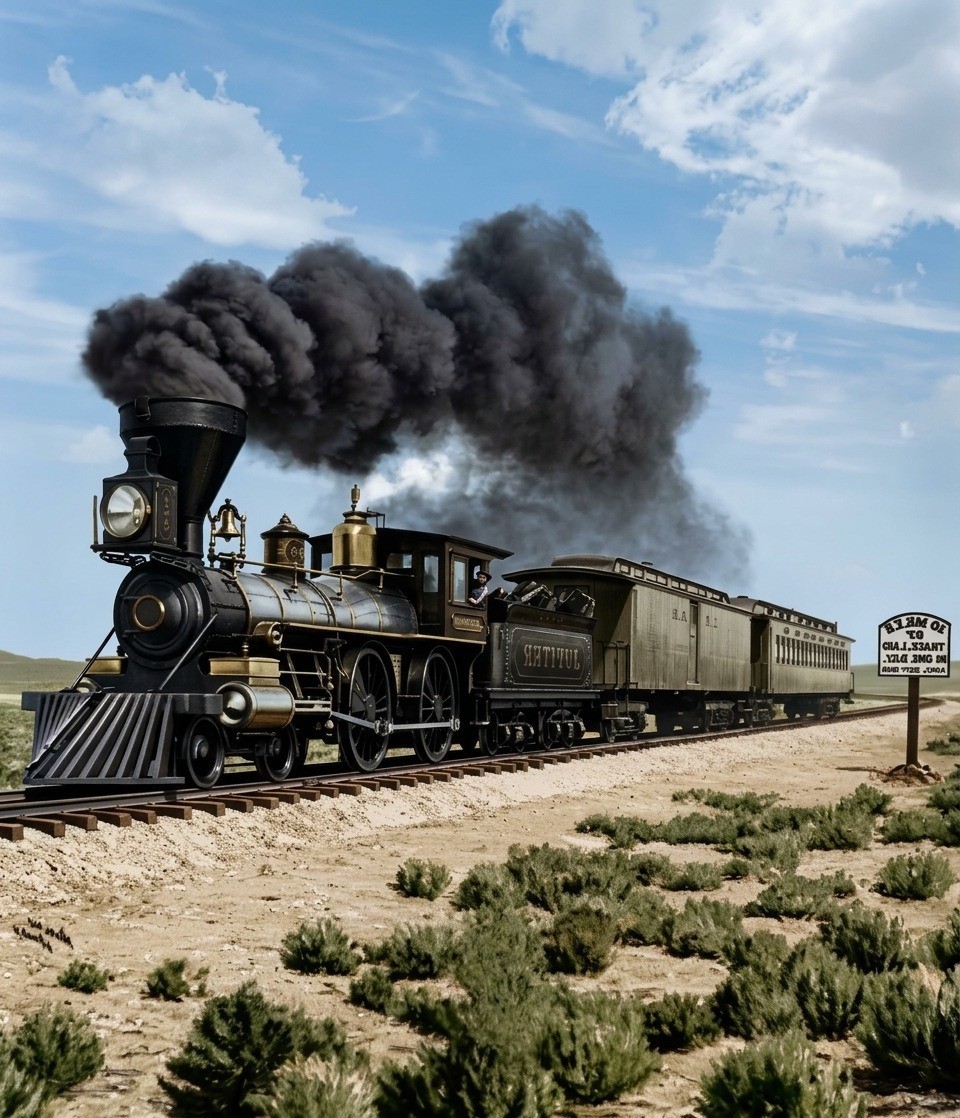 Jupiter Train Vintage Reprint Photograph