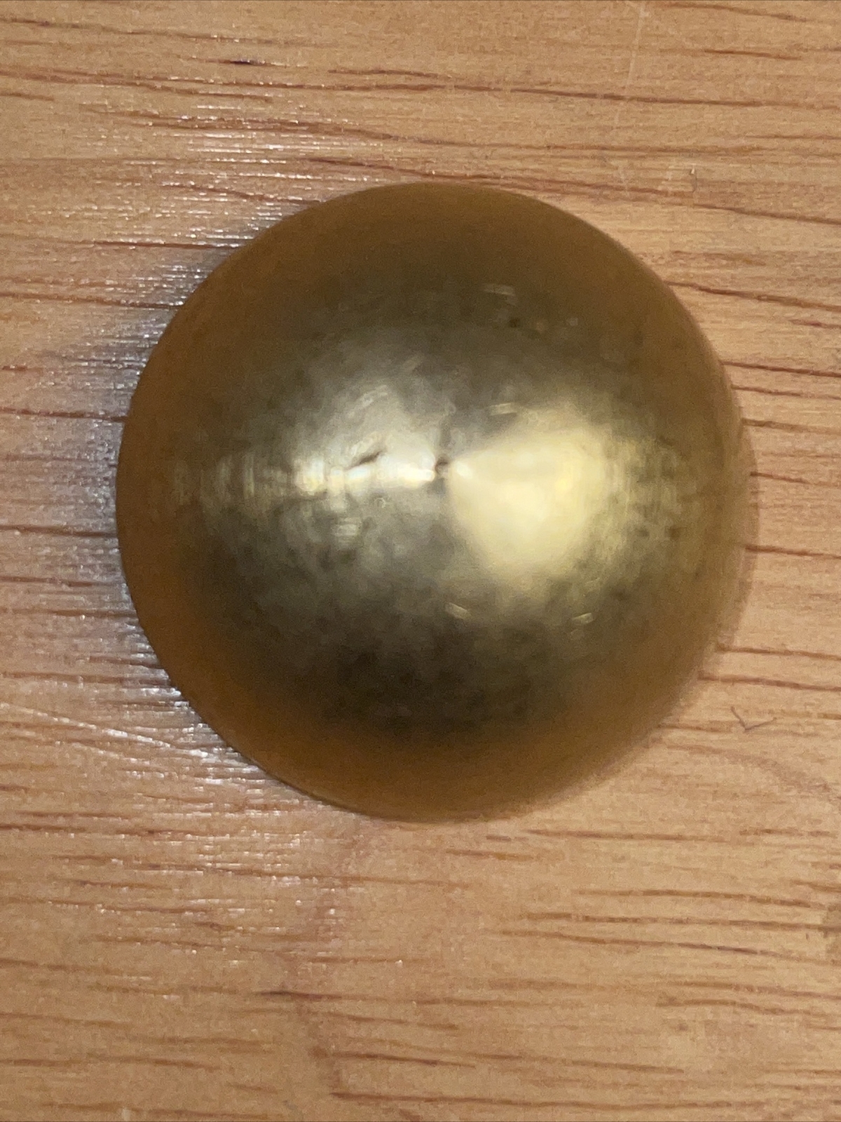 1/8 IPS – 1 1/4IN.Diameter Unfinish Turned Brass Half Ball (3/8 Diameter Hole)