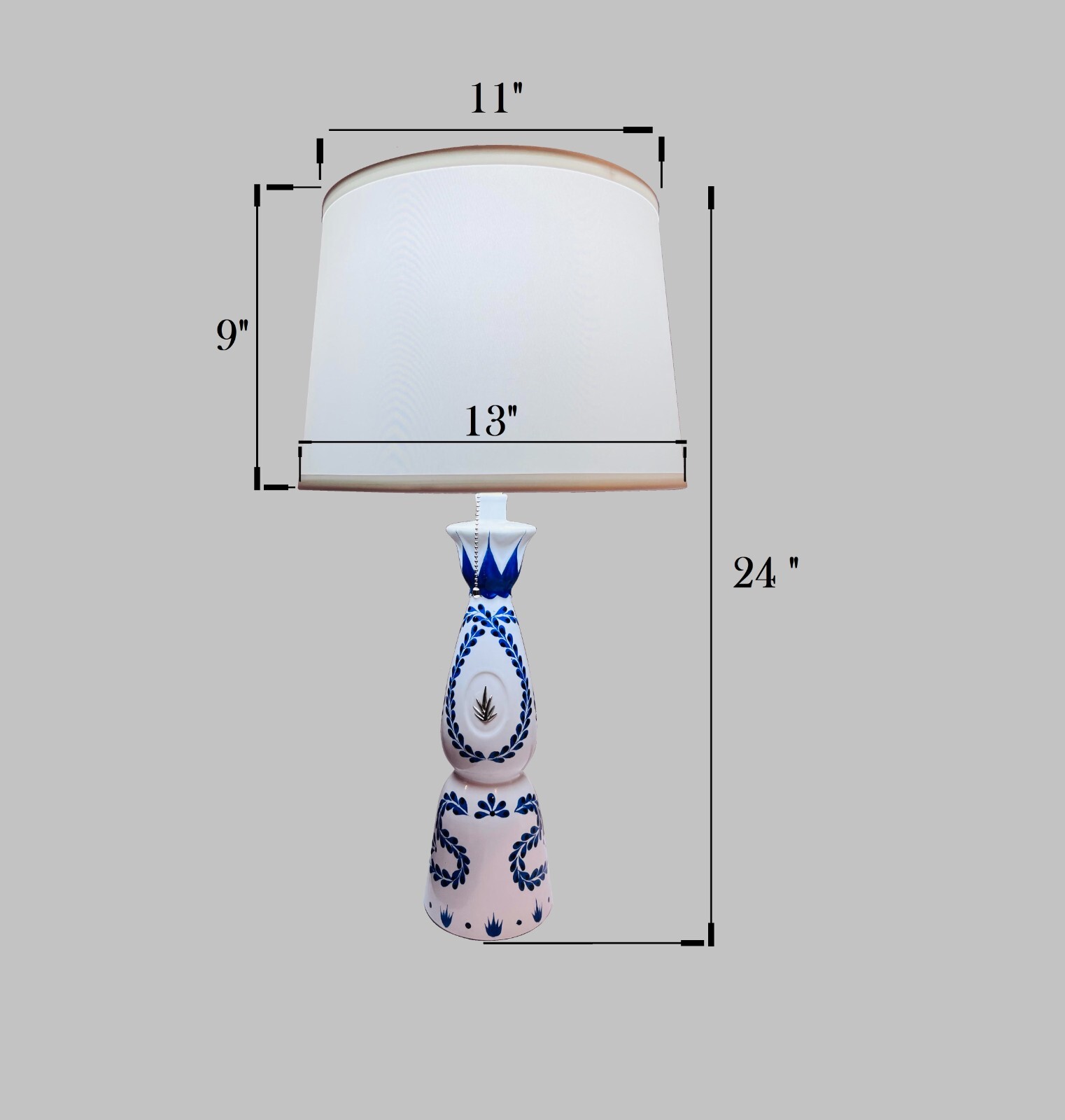 Handmade Clase Azul Reposado Lamp for Tequila Lovers Shade Included upcycled.