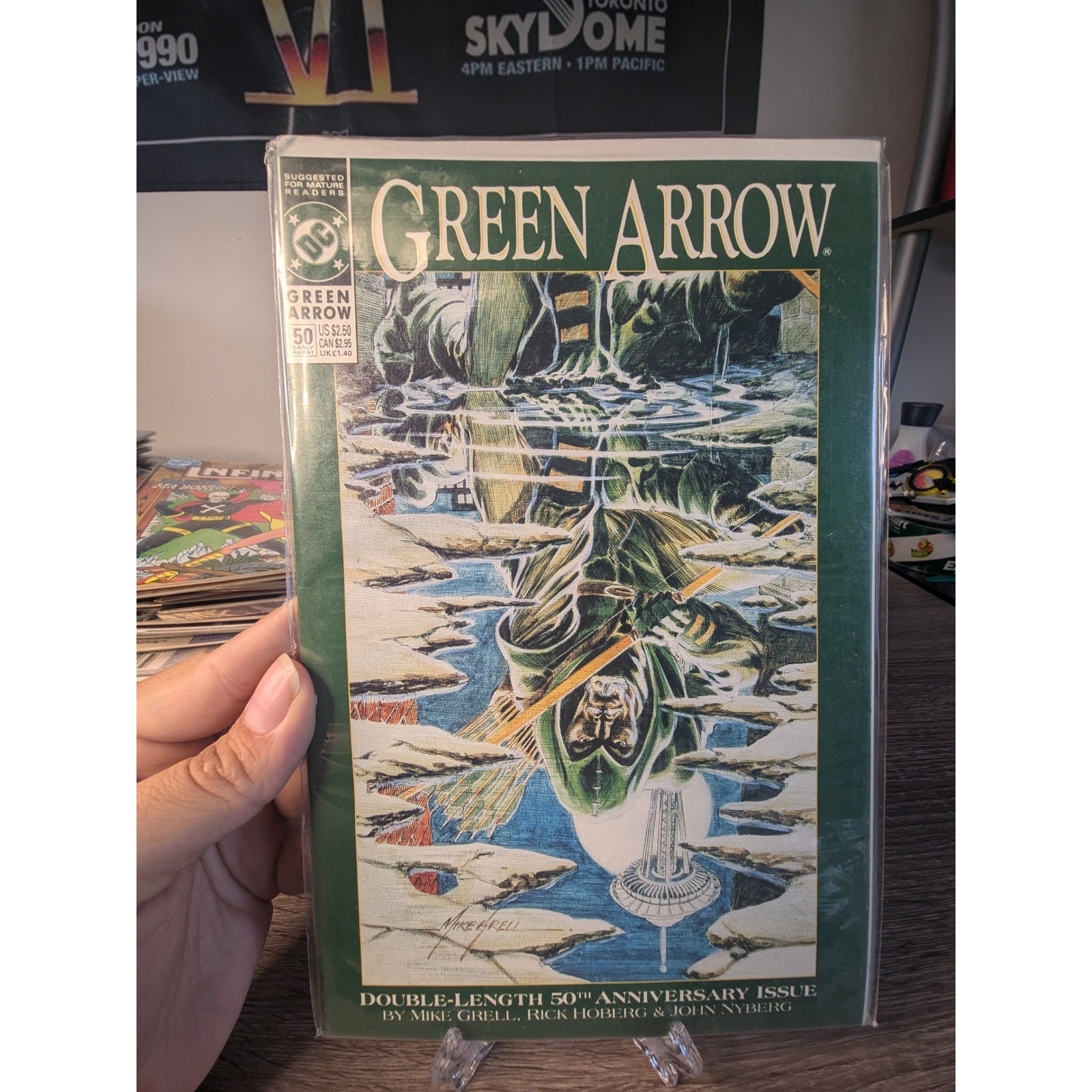 Green Arrow #50 Comic Book Double Length 50th Anniversary Issue DC