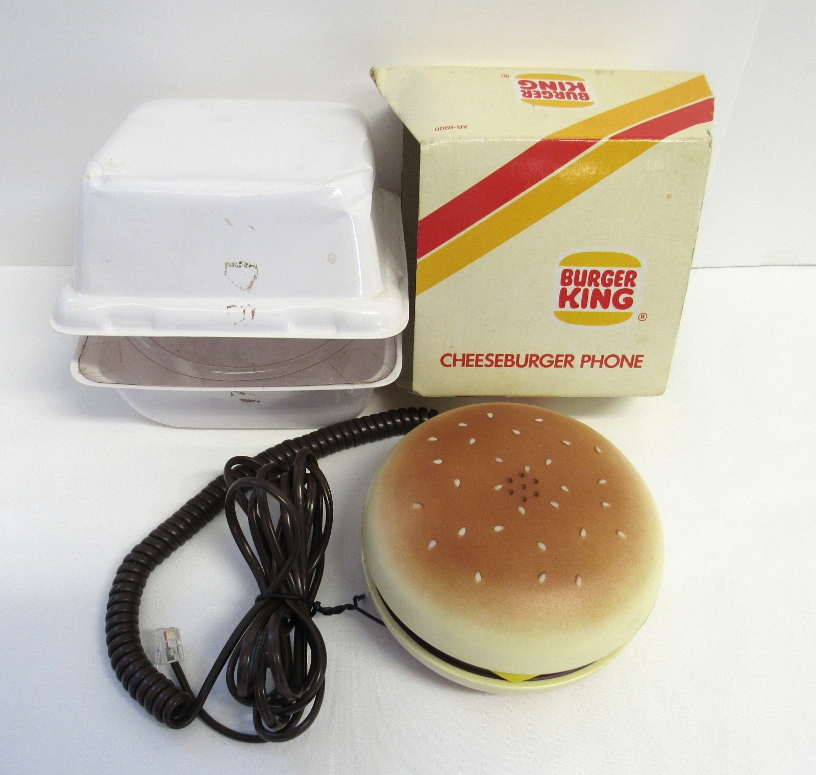 Vintage Burger King Cheese Burger Phone – Arrow Trading Co, Original Box – VGUC