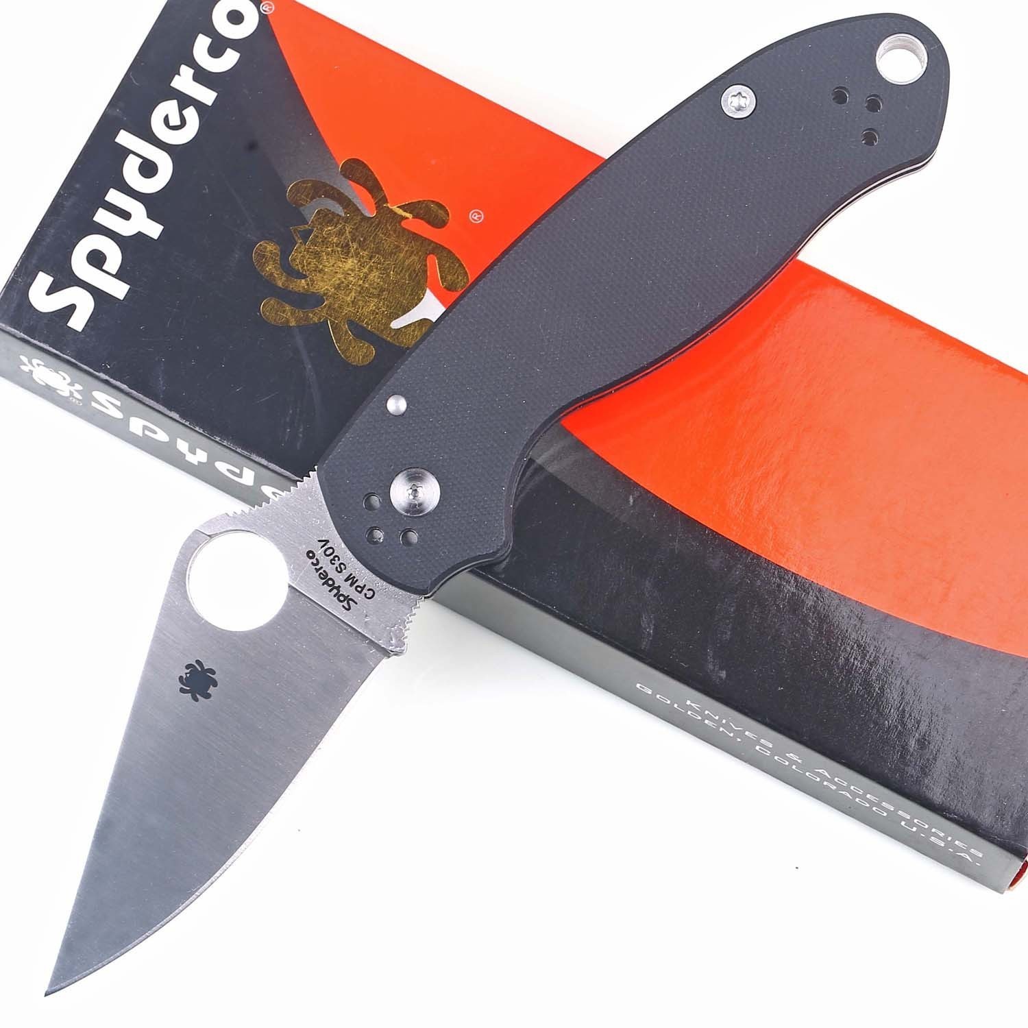 C223 Black G10 Handle Outdoor Camping Pocket Knife Folding Knives Lock Back Gift
