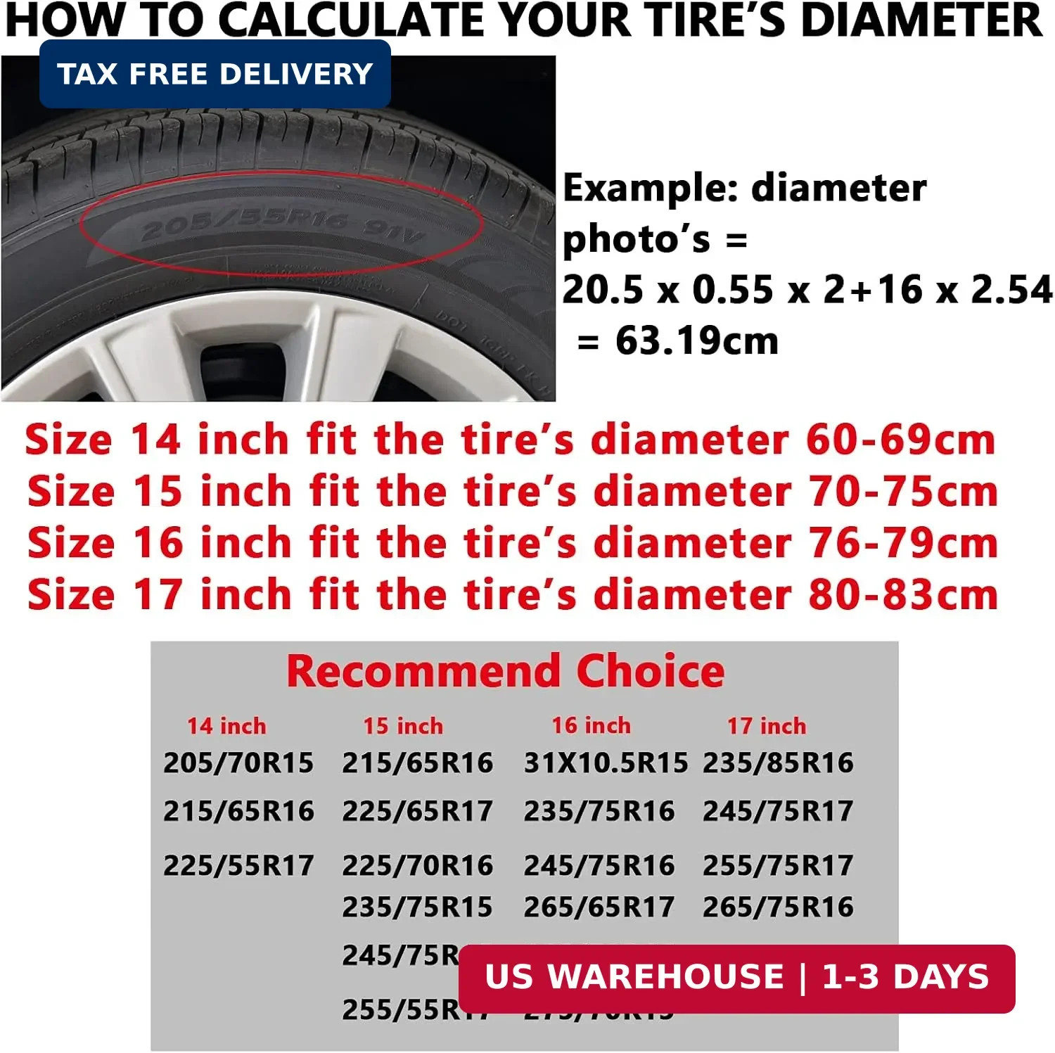 17″ American Flag Spare Tire Cover Fit Jeep Wrangler Rv SUV Truck Travel Trailer