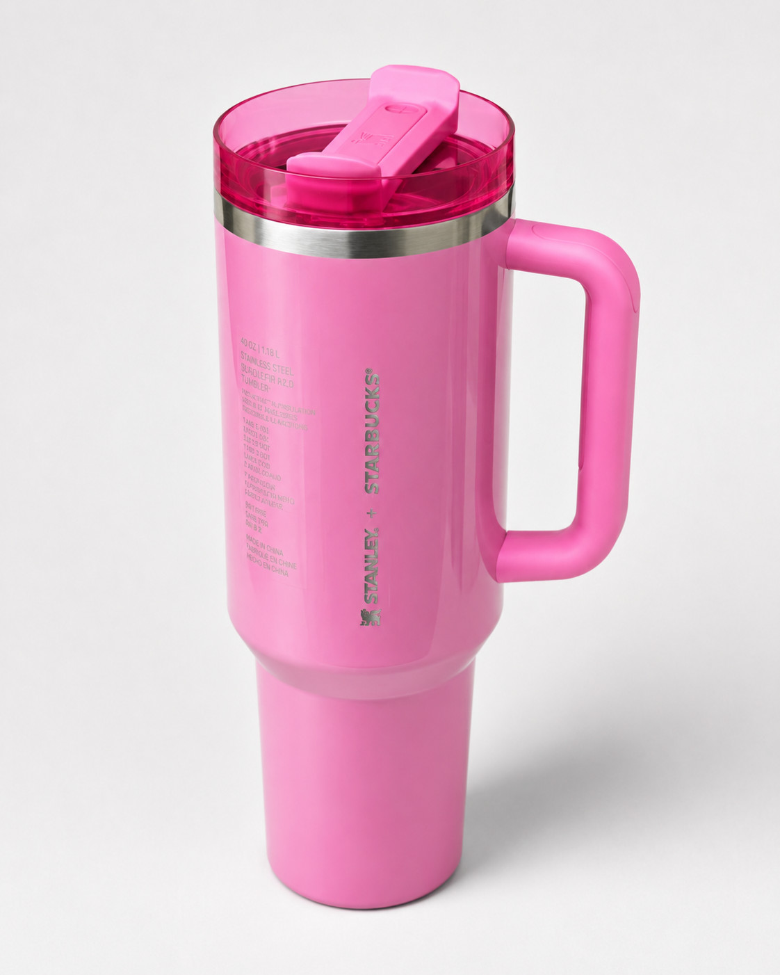 NEW Starbucks x Stanley Winter Pink Quencher H2.0 40oz Tumbler Limited Edition