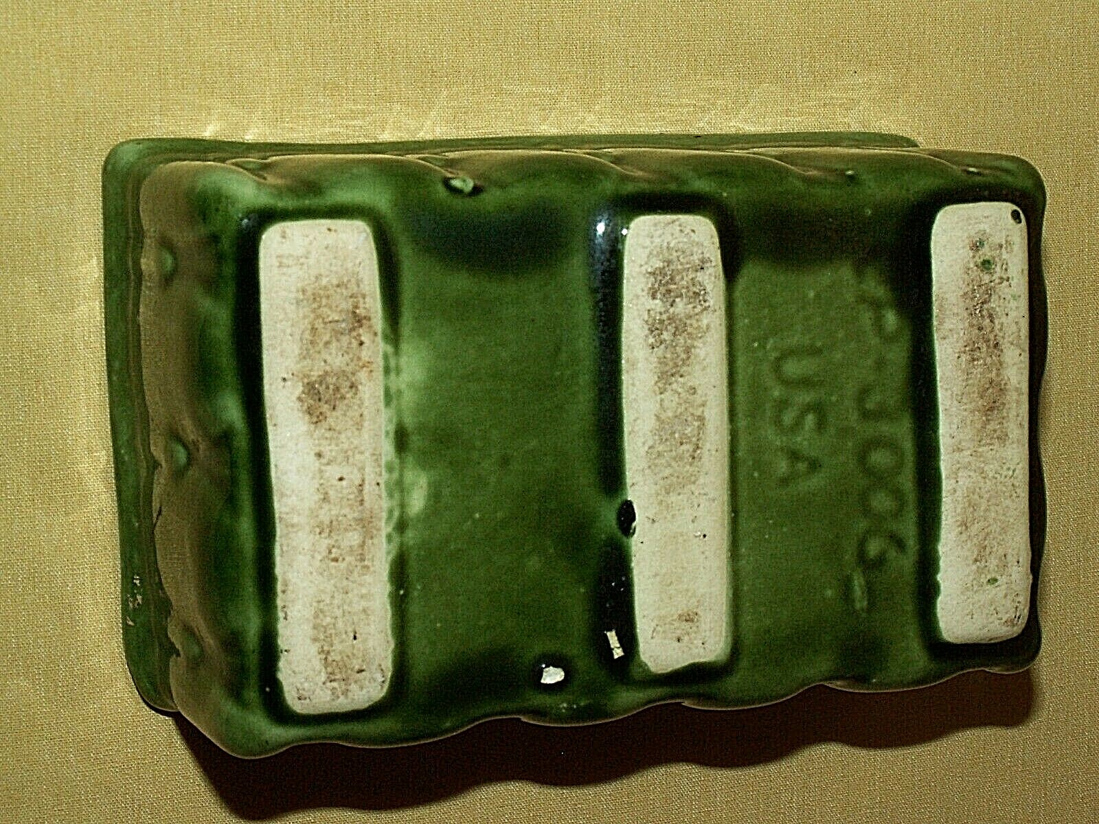 Green Planter USA CP-3006 Rectangular Rectangle With 3 Runners Vintage Retro