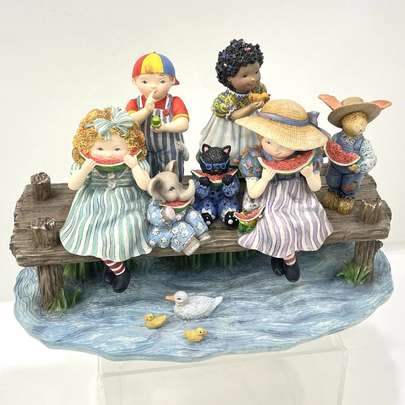 Special Friends Watermelon Kids 1st Edition Figurine Sherri Buck Baldwin w/Box