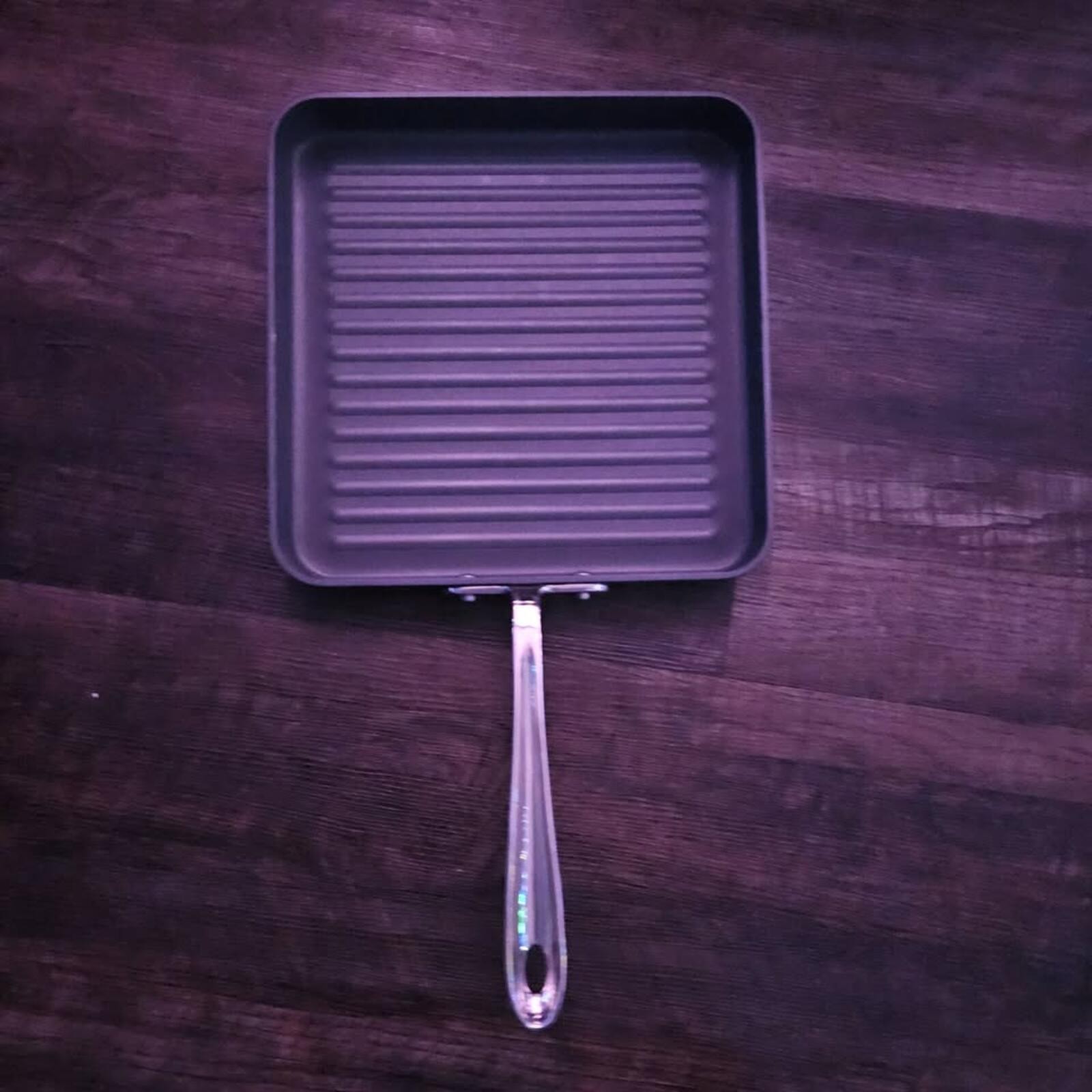 All-Clad Square Grill Pan with Stainless Steel Handle