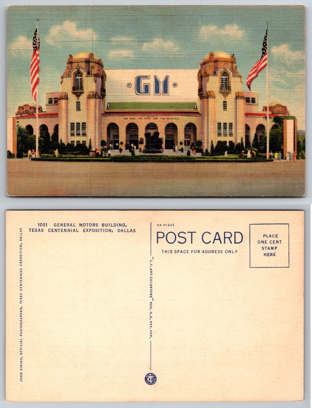 General Motors Building Texas Centennial Exposition Dallas Postcard