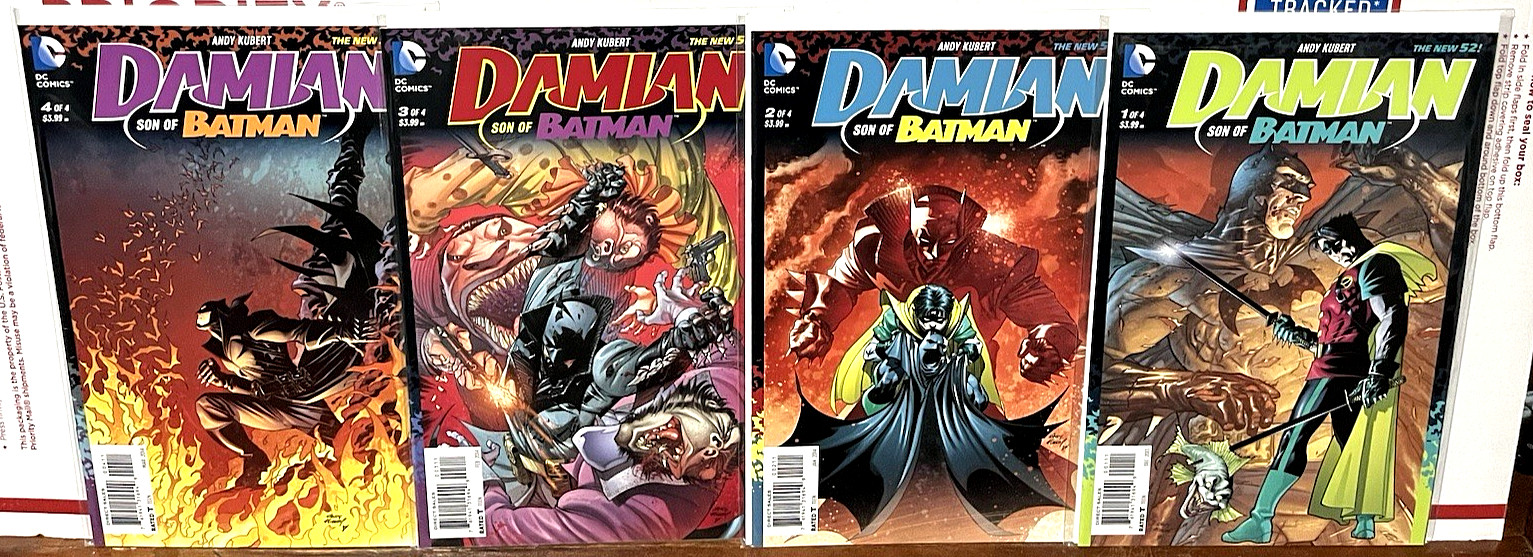 DAMIAN: SON OF BATMAN #1-4 FULL RUN/SET 2013 ANDY KUBERT