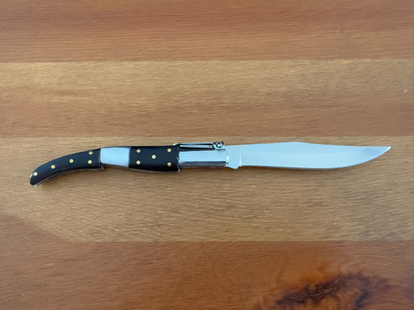 4” Arabian Folding Pocket Knife Black Wood and Steel Handle Navaja Made in Spain