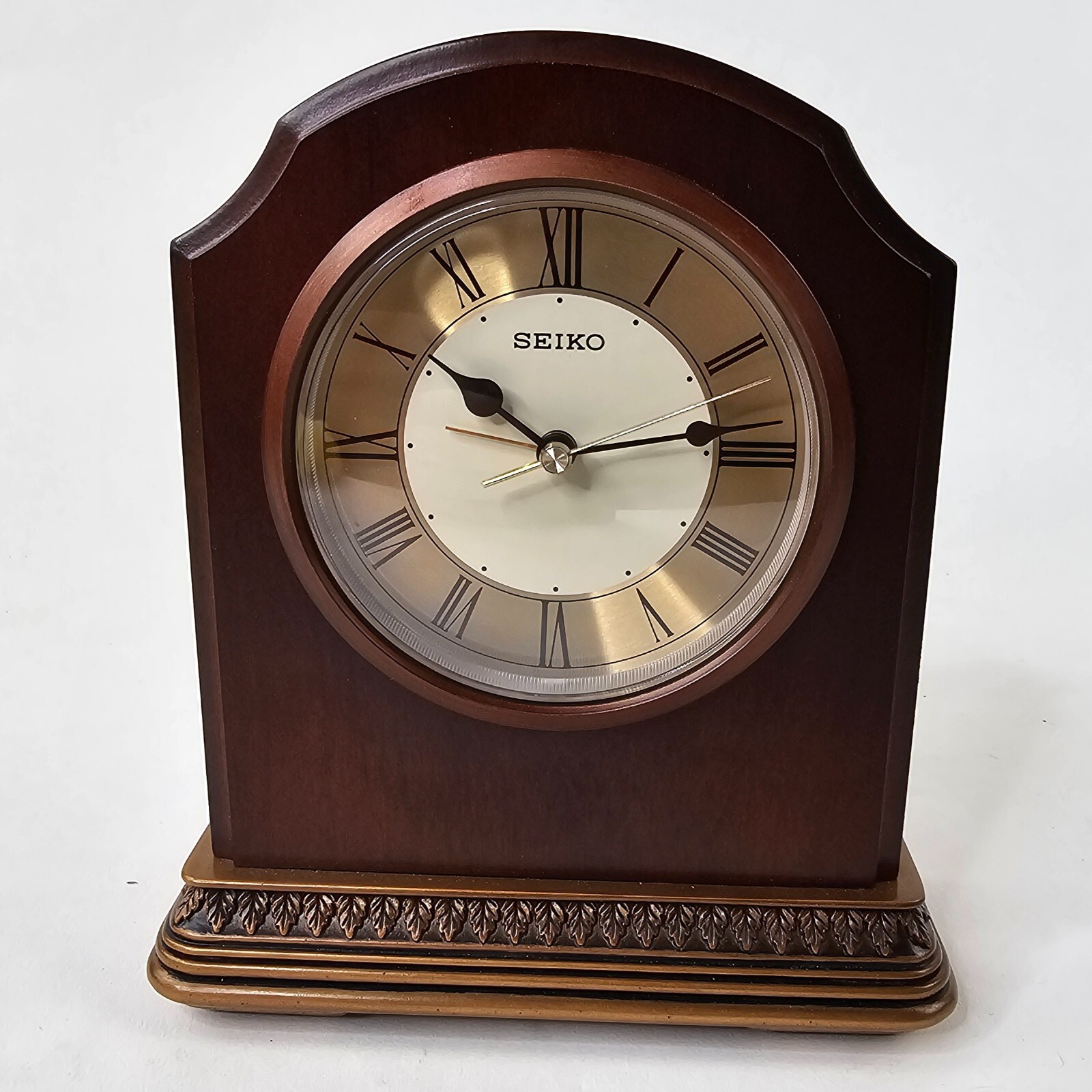Seiko Battery Operated Desk Clock Model QXE018B, 5″L x 2″W x 7″H