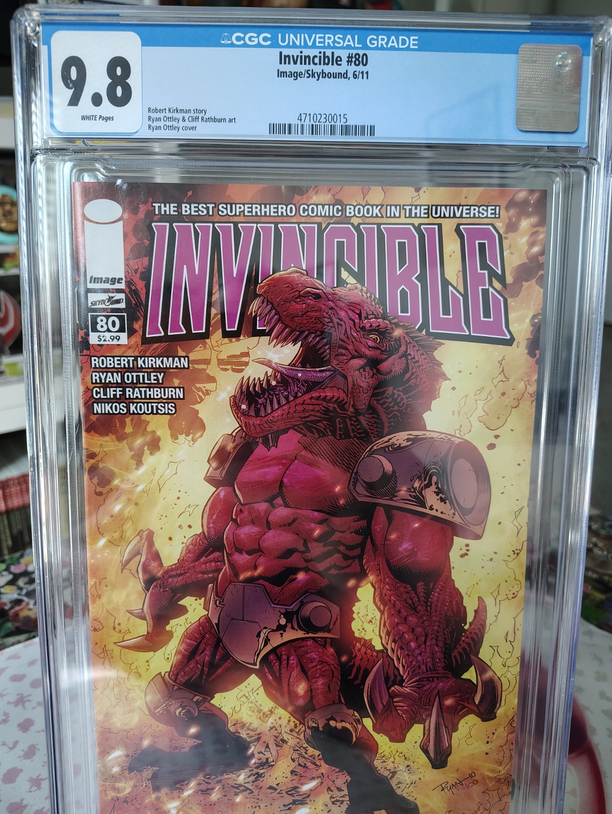Invincible #80 CGC 9.8 1st Print 2011 Dinosaurus Cover Ryan Ottley Kirkman