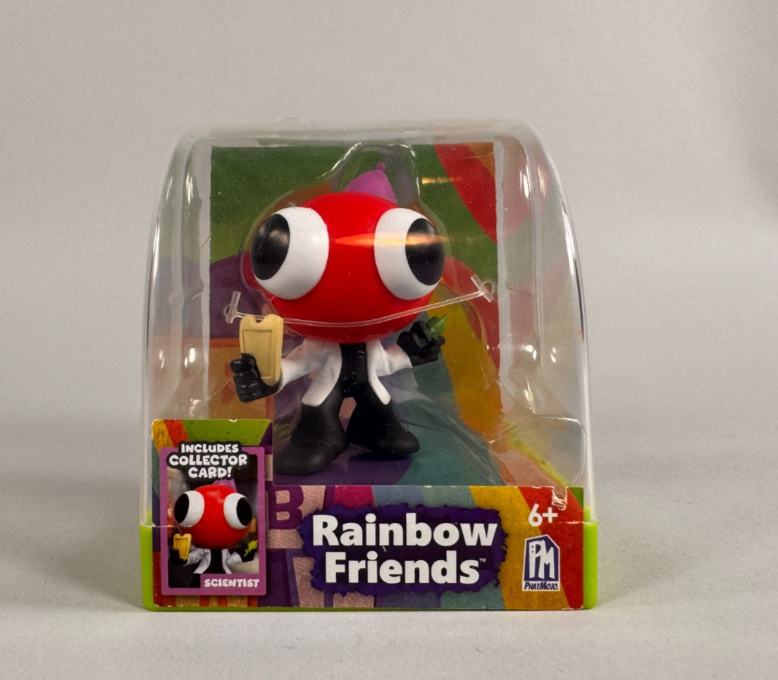 ​Roblox Rainbow Friends Scientist Mini Figure PhatMojo 2024 Red Card NIB