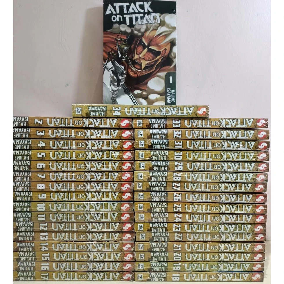 Attack On Titan FULL SET Vol 1-34 (End) Hajime Isayama Manga English Ver. Comic