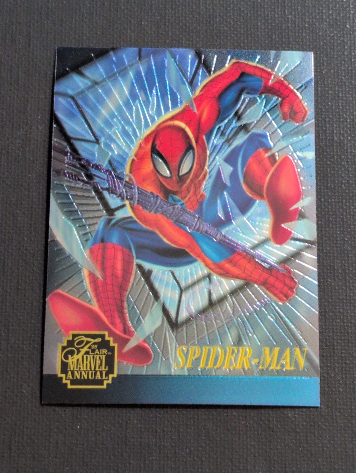1995 Fleer Flair Marvel Annual Chromium Limited Edition #1 Spider-Man