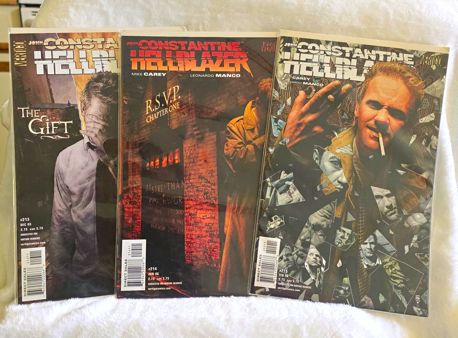 John Constantine Hellblazer Lot #213-215 Vertigo 2005 Mike Carey The Gift
