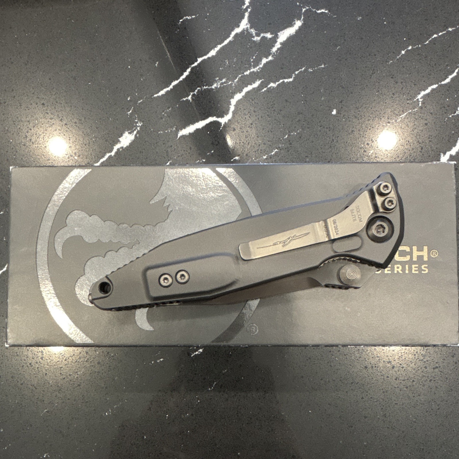 Microtech Socom Elite S/E shadow DLC Manual Folding Pocketknife