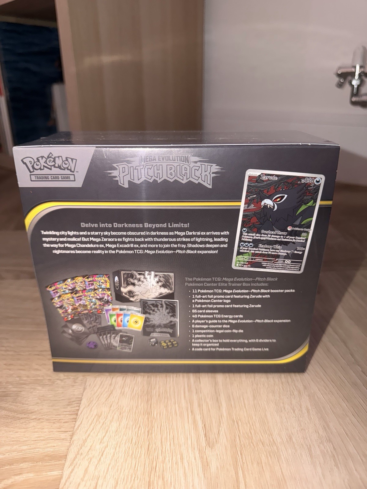 Pokemon Center Exclusive Mega Evolution Pitch Black Elite Trainer Box Sealed