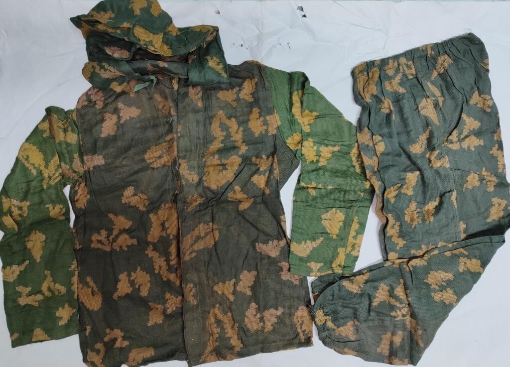 MULTICOLOR Camouflage Berezka Camo Meshy KZS Suit USSR Sniper Uniform Size 2,NEW