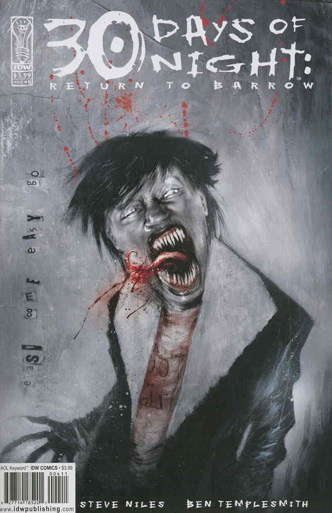 30 Days of Night: Return to Barrow #4 VF/NM; IDW | Niles Templesmith – w/Bag+Boa