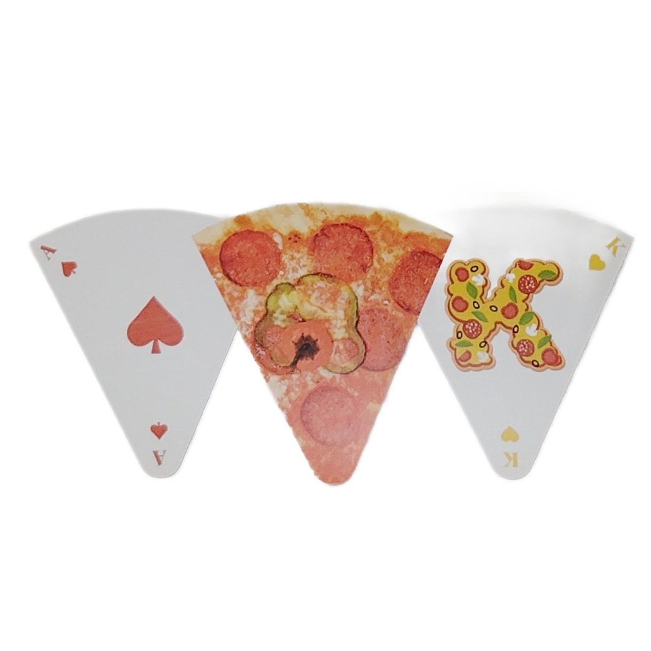 ME Modern Expressions Pizza Playing Cards – 54-Piece Deck – 3-5/8″ x 3-1/4″