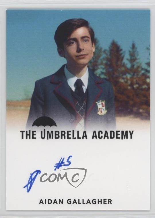 2024 Umbrella Academy Expansion Full-Bleed Aidan Gallagher Number Five Auto 0z5