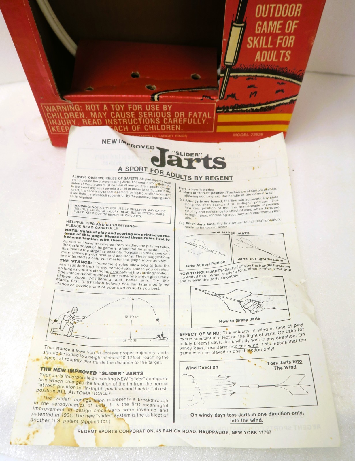 Slider J @ R T S EMPTY BOX ONLY Ebay Compliant Collectible