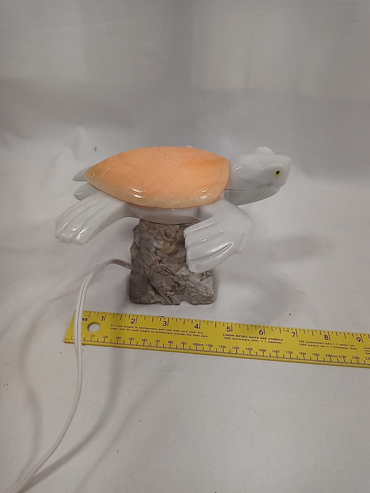 Stone And Marble Sea Turtle Lamp. UN branded. Has Some Minor Chips.