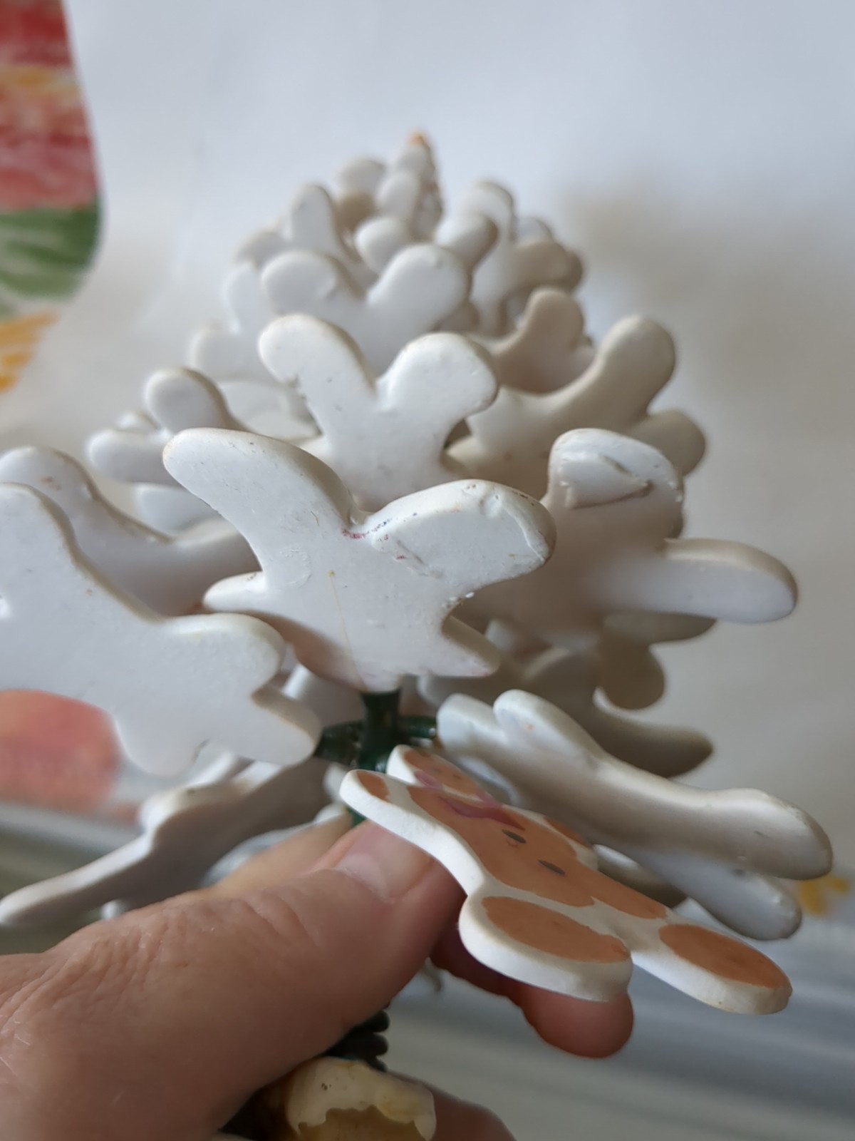 Gingerbread Man Tiered Christmas Cookie Porcelain display tree