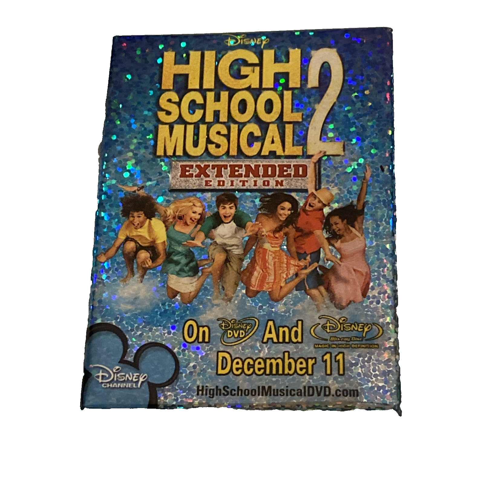 Disney High School Musical 2 Glitter Trading Pin Collectible HSM2