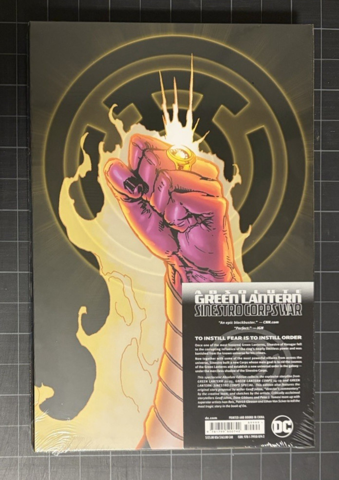 Absolute Green Lantern Sinestro Corps War DC Comics New Sealed HC Hardcover