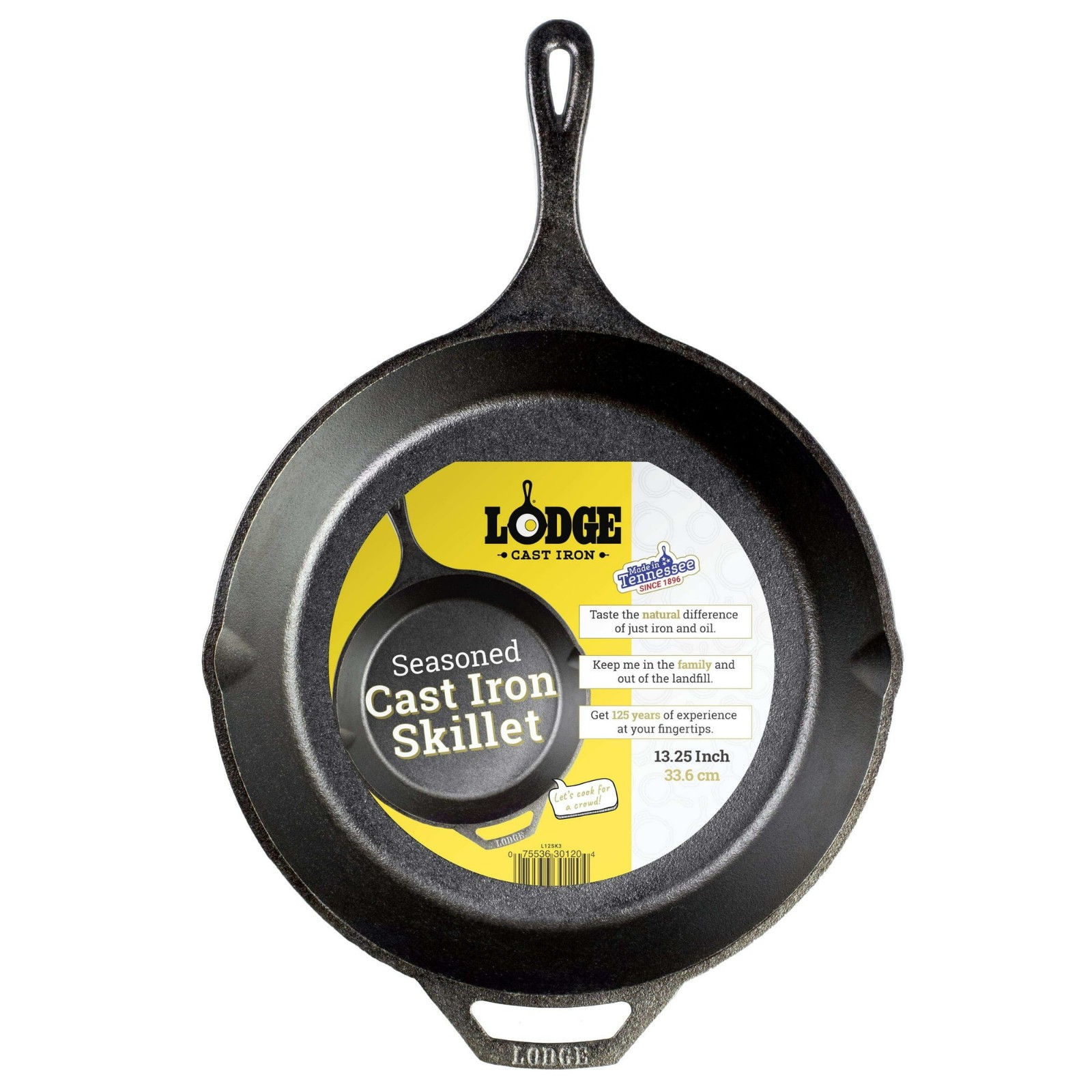 Lodge 13.25″ Seasoned Cast Iron Skillet