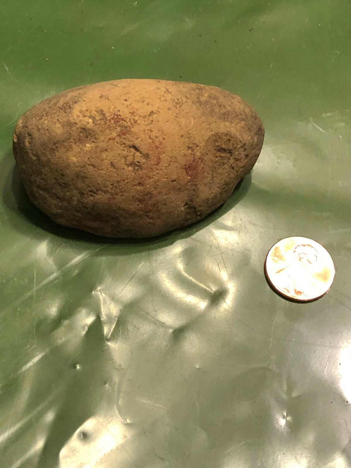 PRE COLUMBIAN MAYAN CLAY MOLD OF BABY OR BAT OVER 1,000-2.000 YRS.OLD 2.75″