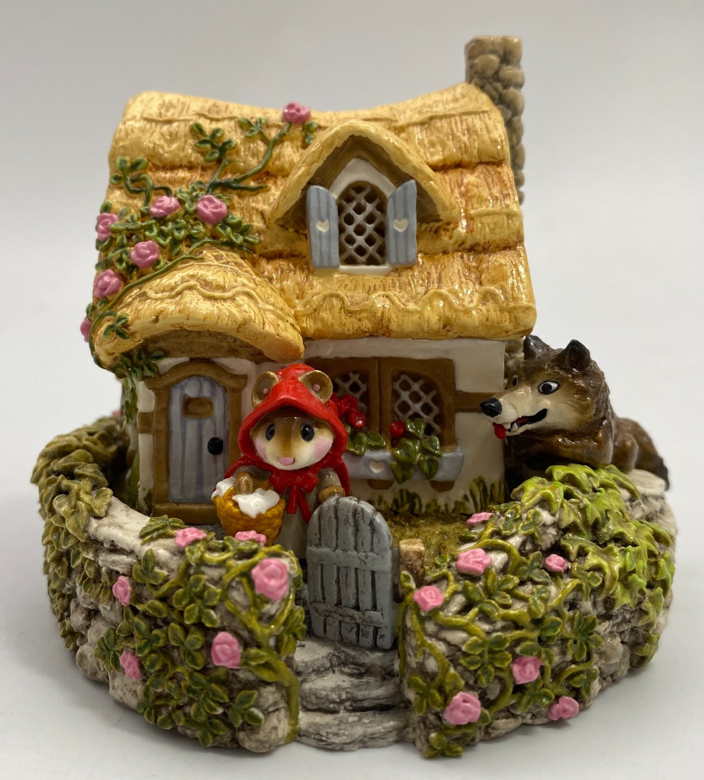 Wee Forest Folk Red Riding Hood Grandmother House M-172 Cottage Figurine Signed