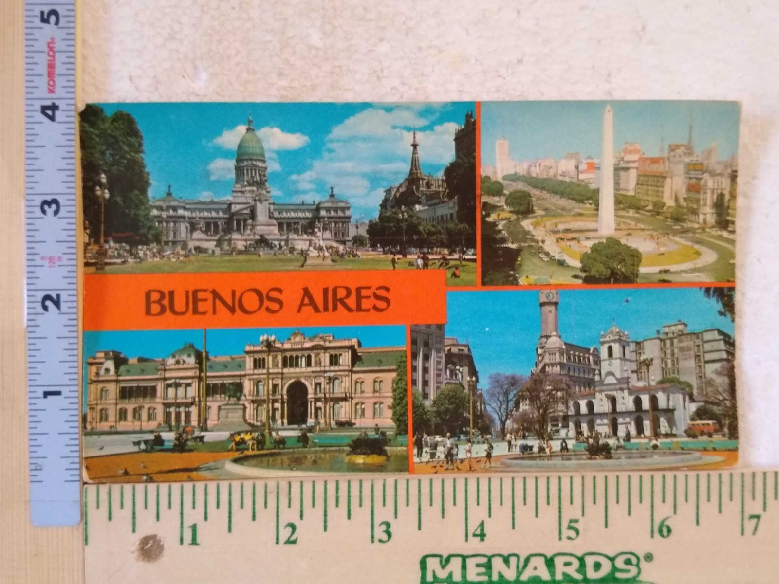 Postcard Famous Places/Landmarks in Buenos Aires Argentina
