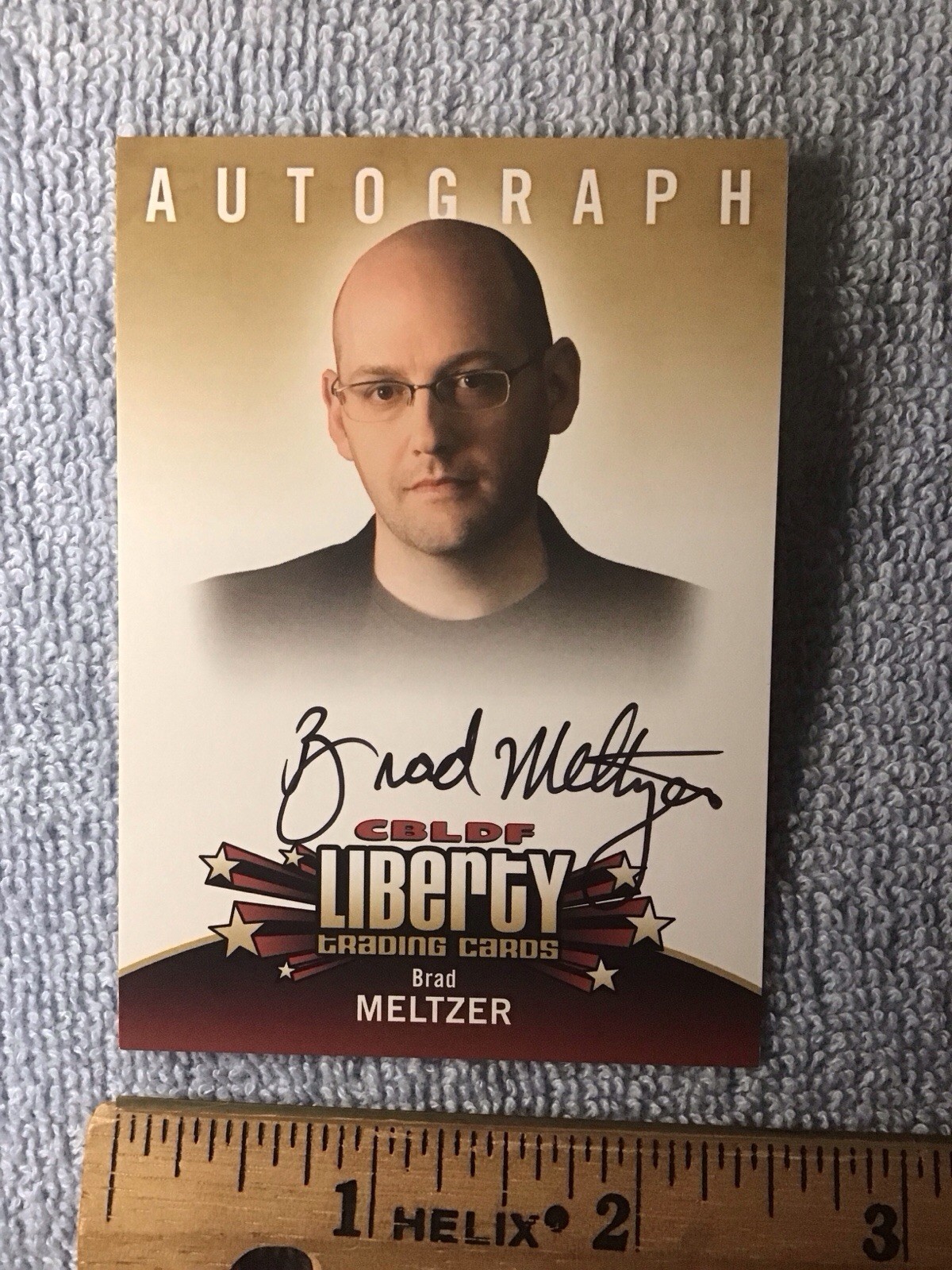 Brad Meltzer Signed Autograph Card CBLDF LIBERTY Set Buffy The Vampire Slayer