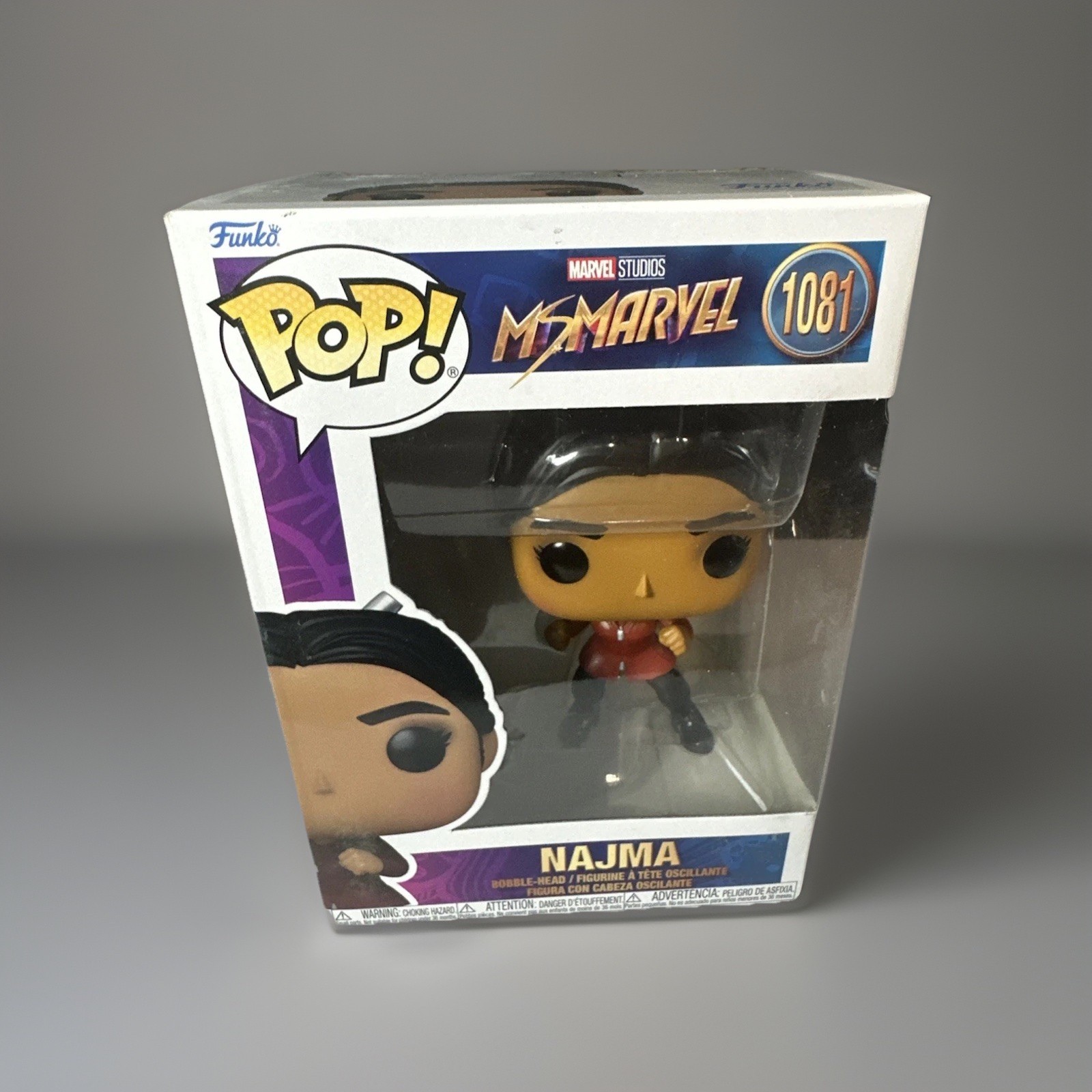 Funko POP! Marvel Studios Ms. Marvel NAJMA #1081 Vinyl Figure (X)
