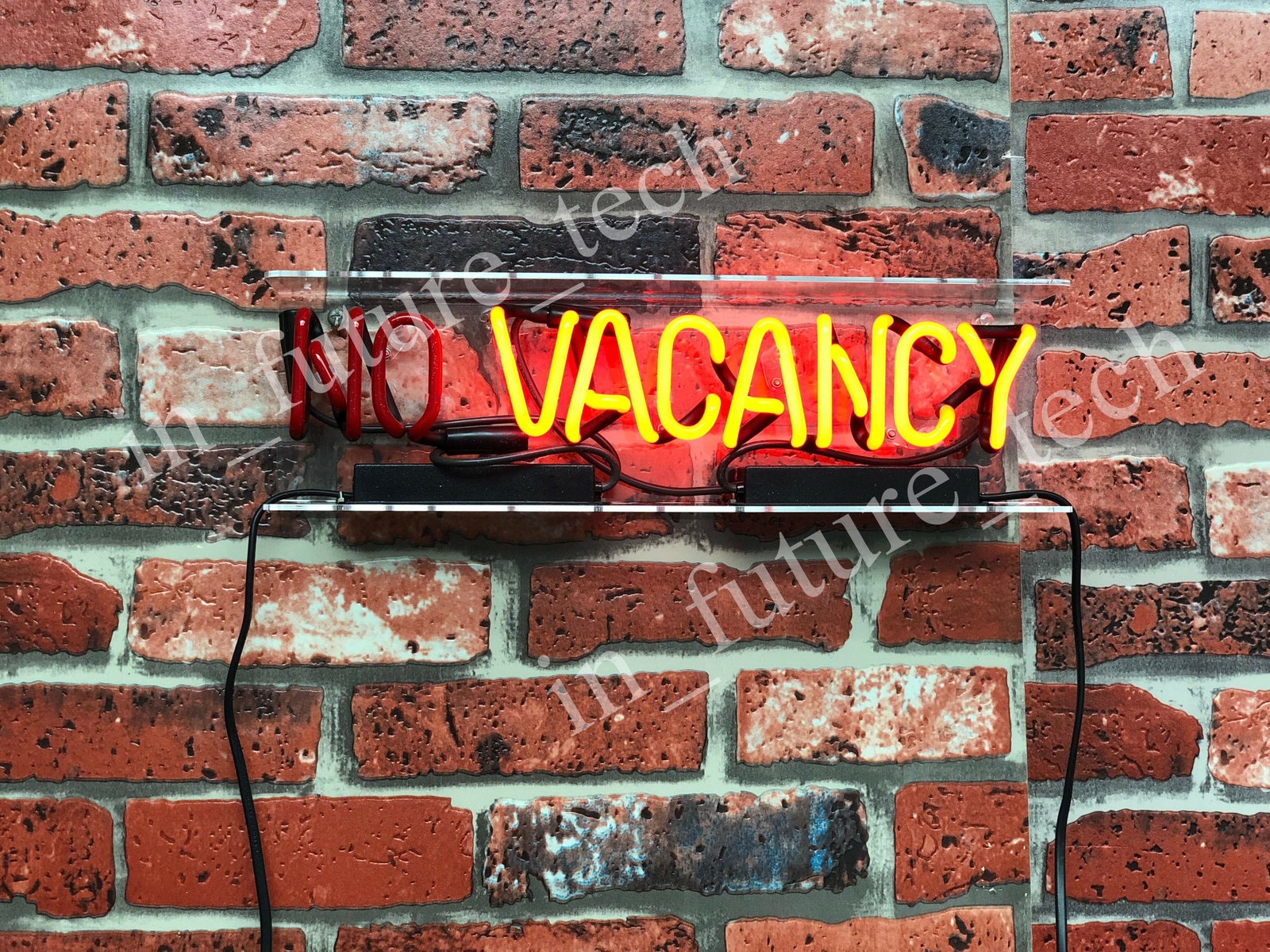 No Vacancy With Switch on/off for word NO Neon Light Sign Acrylic Open Decor