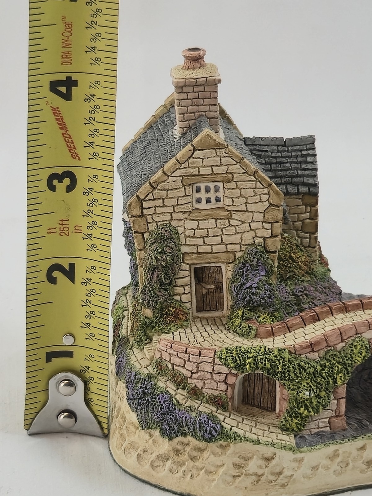 Vintage David Winter Cottage Figurine “The Bridge” 1991 Hand Painted Miniature