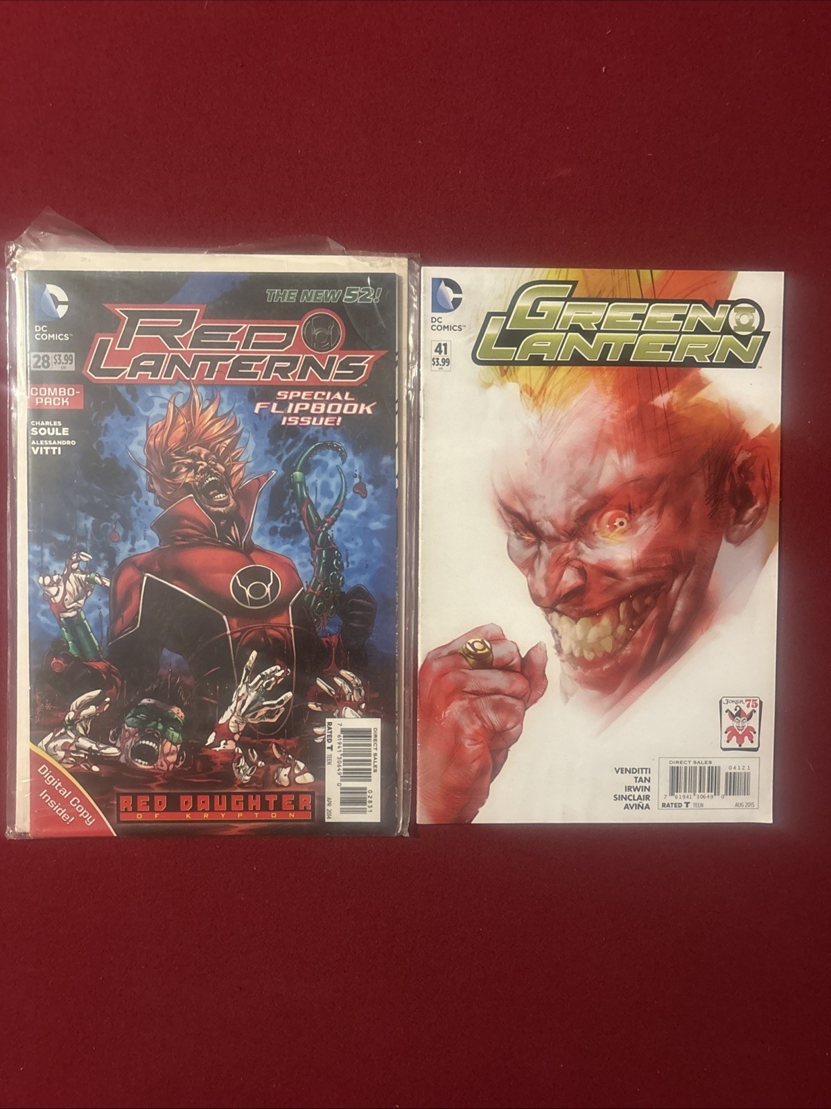 Red Lantern Comic Lot, DC Comics With Sinestro Comics -14 Total
